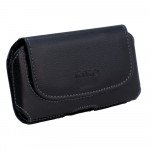 Wholesale Galaxy S3 Extendable Horizontal Pouch (Round Black)